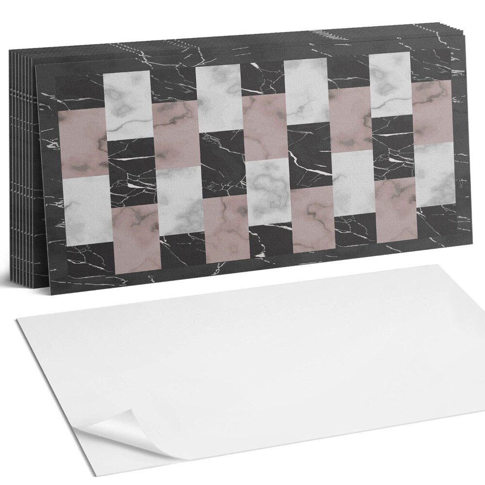 Nástěnný panel za linku Vzor mramorových dlaždic