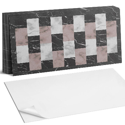 Nástěnný panel za linku Vzor mramorových dlaždic