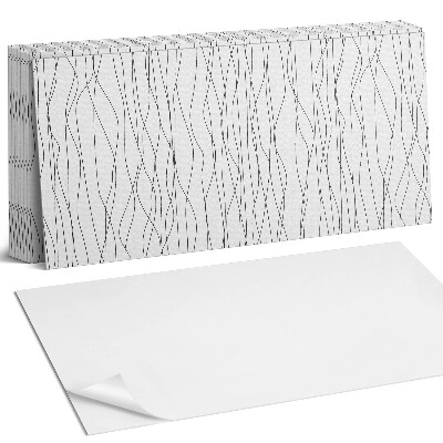 Nástěnný panel za linku Vlnité čáry na pozadí