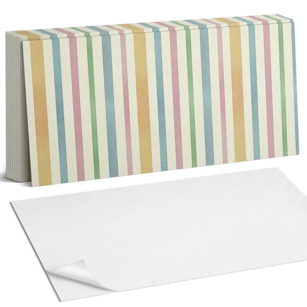 Samolepící panel na zeď Vícebarevné svislé pruhy