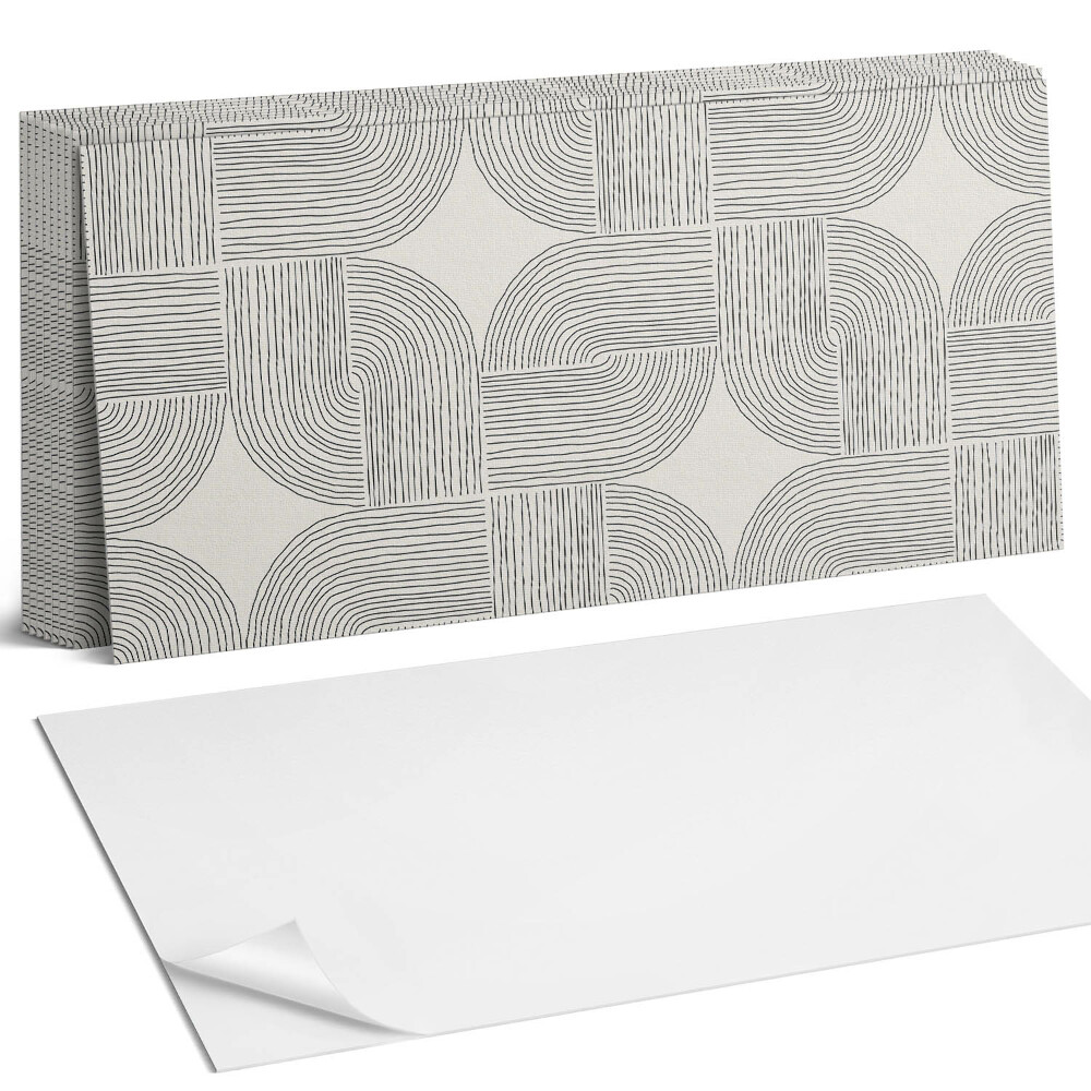 Nástěnný panel za linku Geometrické linie v rozvržení