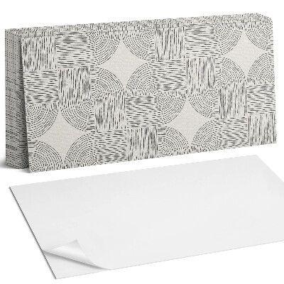 Nástěnný panel za linku Geometrické linie v rozvržení