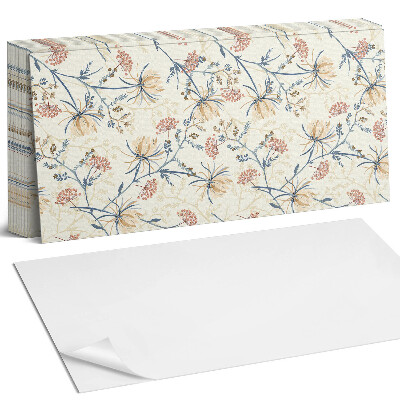 Samolepící panel na zeď Květinový vzor na pozadí