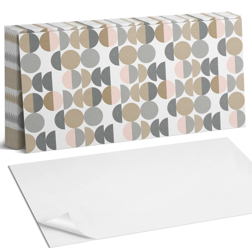 Obkladový panel do kuchyně Geometrie kruhů a půlkruhů