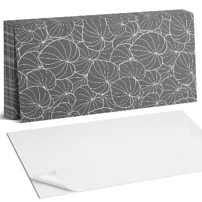 Nástěnný panel za linku Listy v jemném vzoru