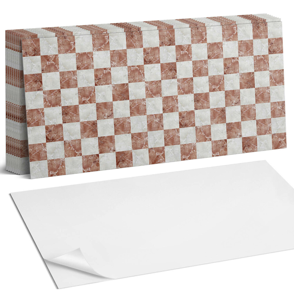 Obkladový panel na stěnu Mramorový šachovnicový vzor