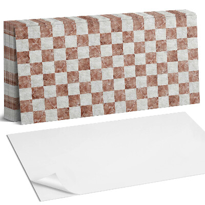 Obkladový panel na stěnu Mramorový šachovnicový vzor