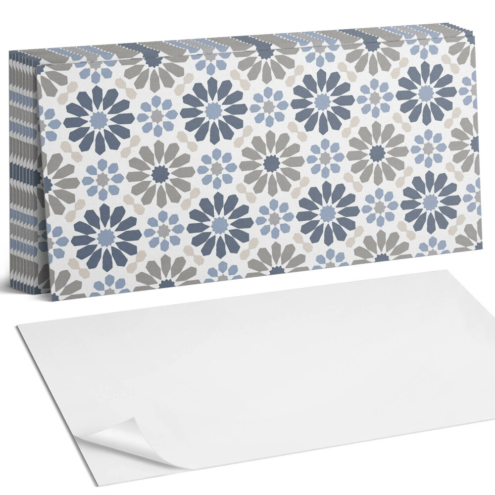 Nástěnný panel do kuchyně Květinový vzor v symetrii