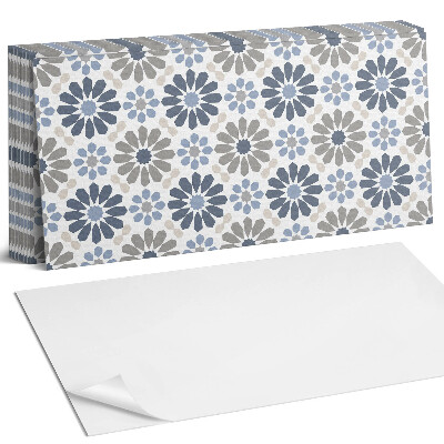 Nástěnný panel do kuchyně Květinový vzor v symetrii