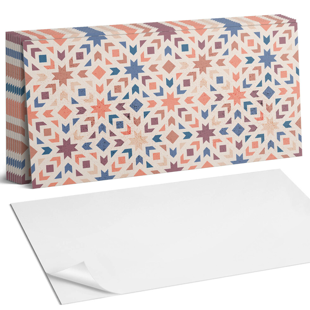 Nástěnný panel za linku Geometrické vzory v harmonii