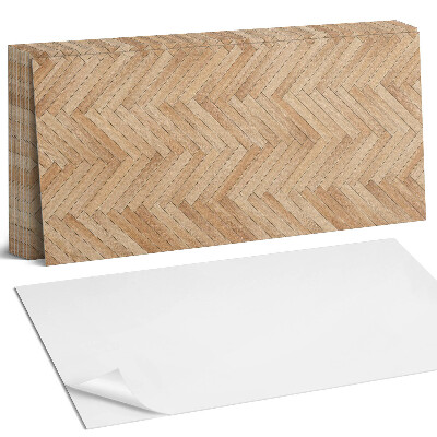 Samolepící panel na zeď Rybí kostní vzor podlahy