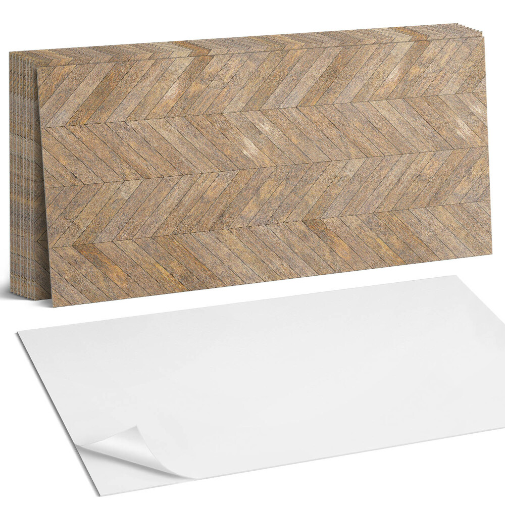 Obkladový panel do kuchyně Vzor rybí kosti na desce