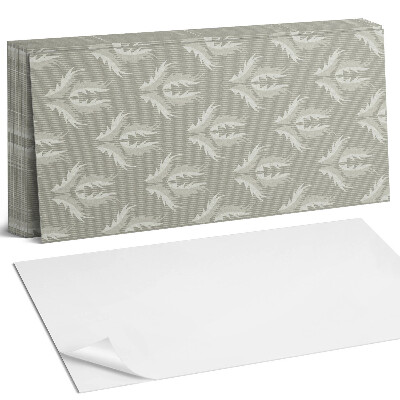 Nástěnný panel za linku Stylový rostlinný vzor