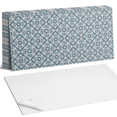 Nástěnný panel do kuchyně Vzor s ornamenty a květinami