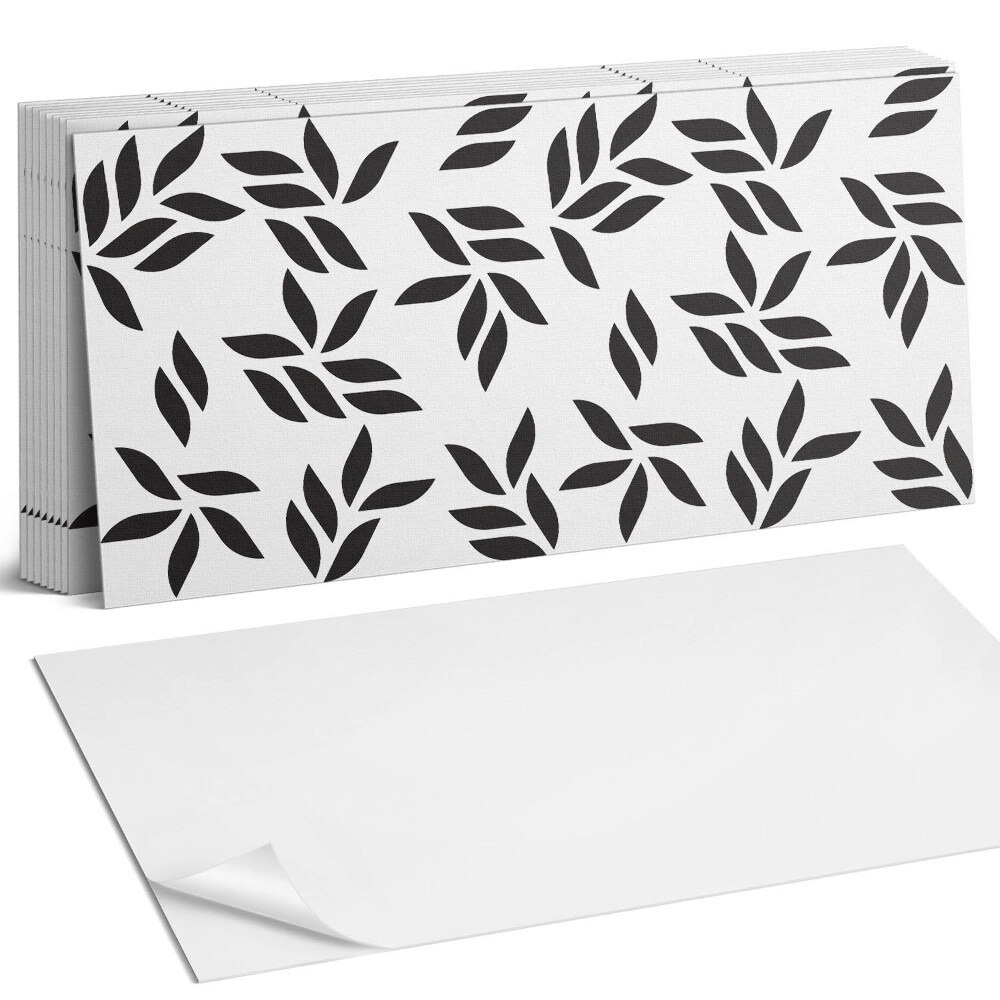 Nástěnný panel za linku Listový vzor na pozadí