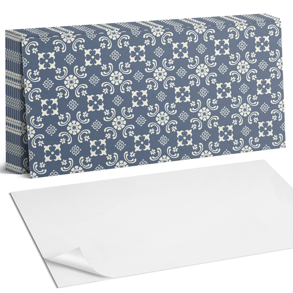 Nástěnný panel za linku Květinový vzor na pozadí