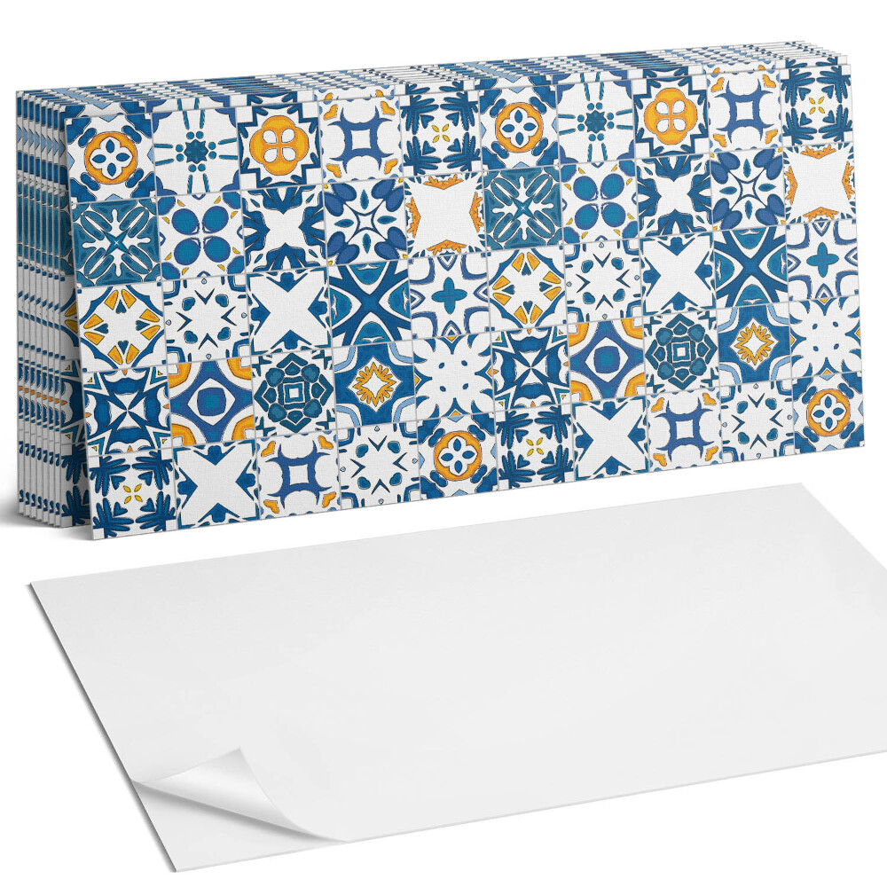 Nástěnný panel za linku Mozaikové vzory v rozvržení