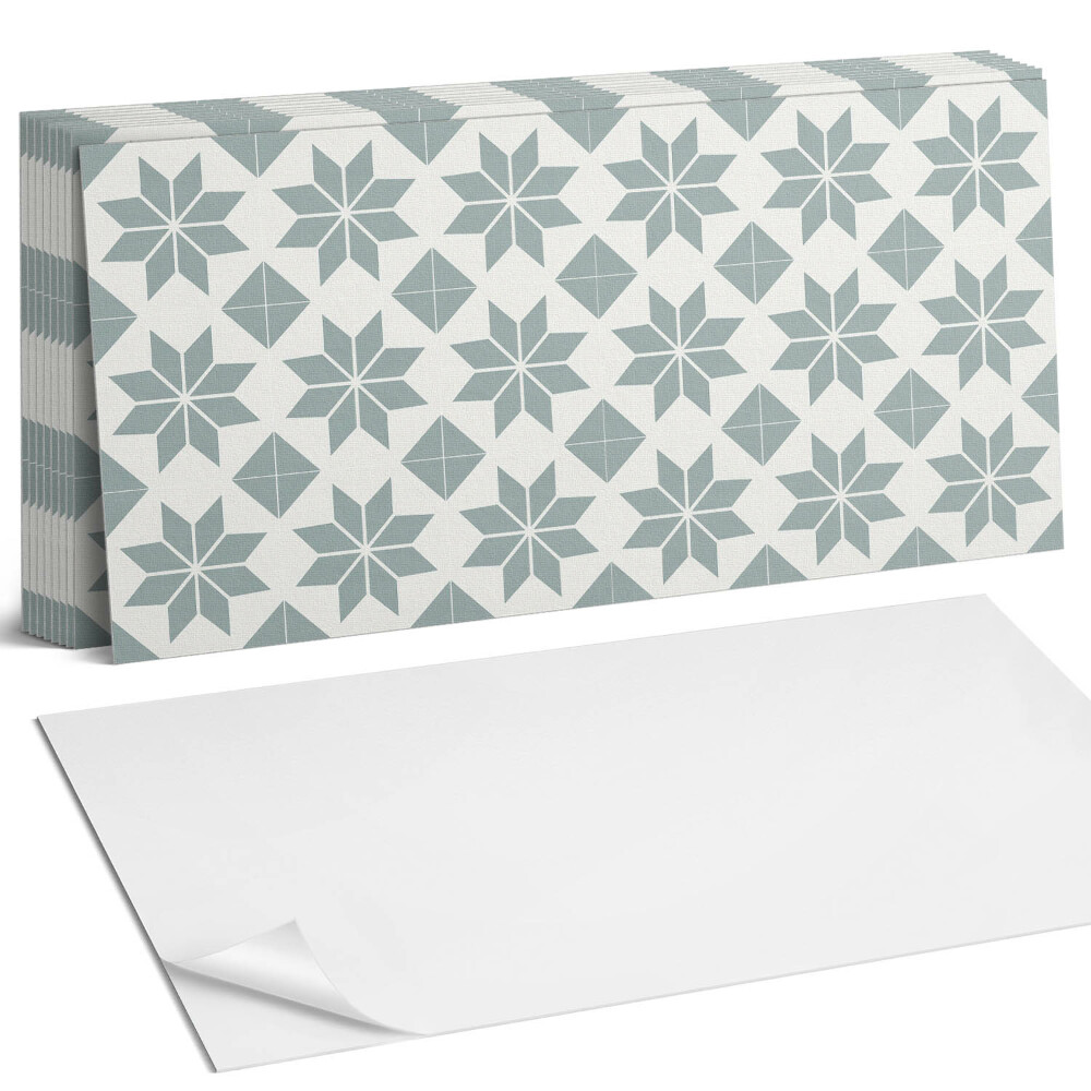 Nástěnný panel za linku Geometrické květinové vzory