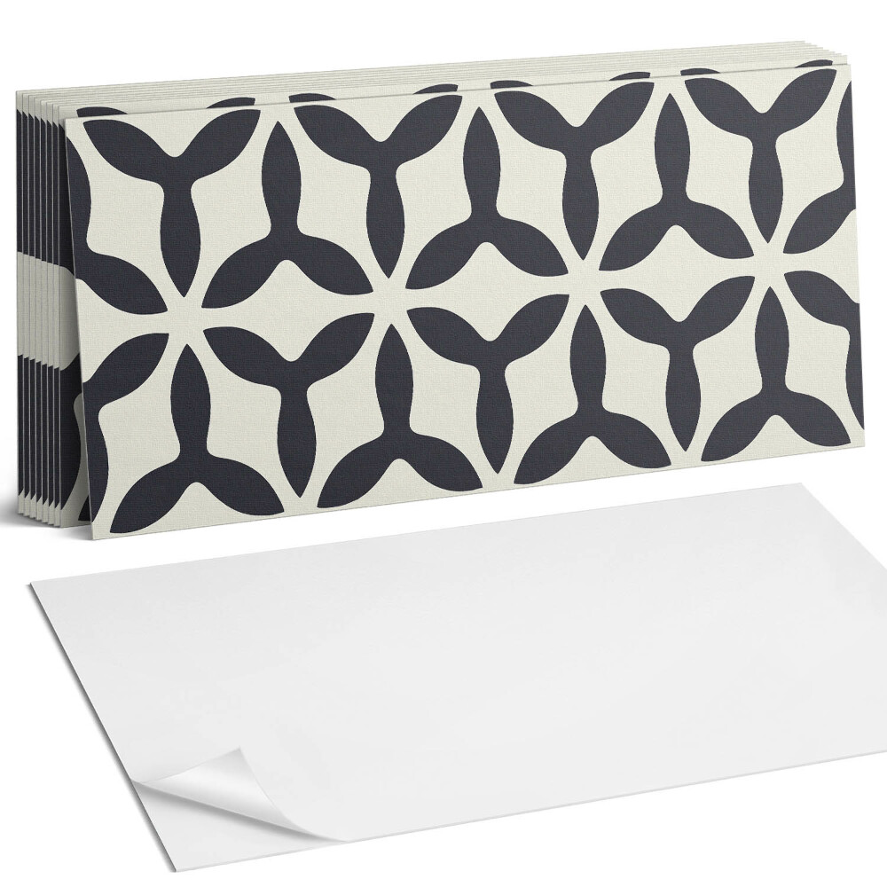 Obkladový panel do kuchyně Stylový vzor s ploutvemi