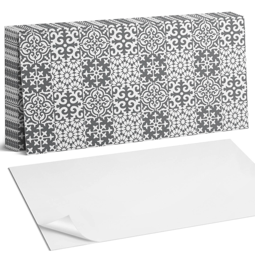 Nástěnný panel za linku Dekorativní vzory na dlaždicích