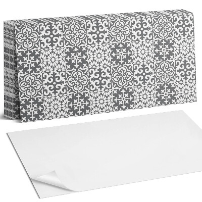 Nástěnný panel za linku Dekorativní vzory na dlaždicích