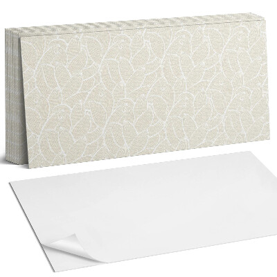 Nástěnný panel za linku Listový vzor ve vlnách