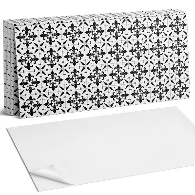 Nástěnný panel do kuchyně Křížené květinové vzory