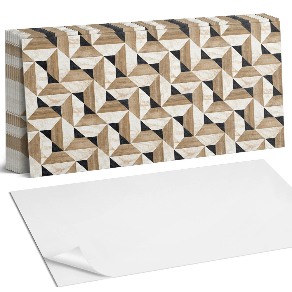 Nástěnný panel do kuchyně Geometrický trojúhelníkový vzor