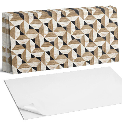 Nástěnný panel do kuchyně Geometrický trojúhelníkový vzor