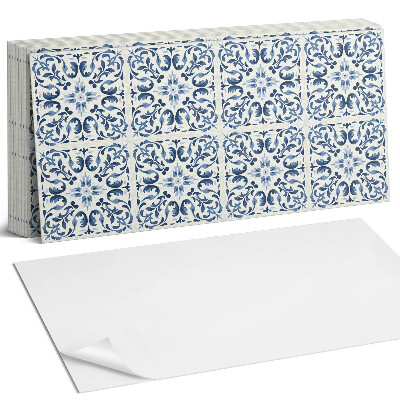 Obkladový panel na stěnu Květinový vzor v dlaždicích