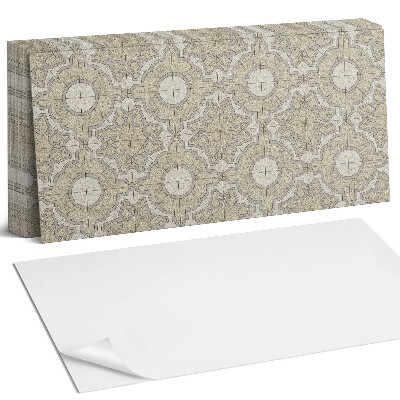 Nástěnný panel za linku Mozaikový vzor s kruhy