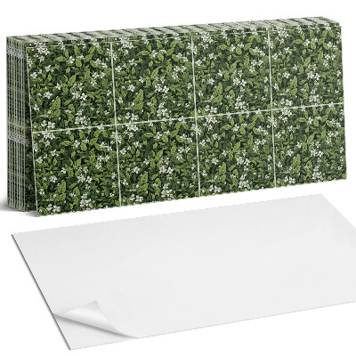 Samolepící panel na zeď Květinový vzor s listy