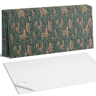 Nástěnný panel do kuchyně 2D listový vzor