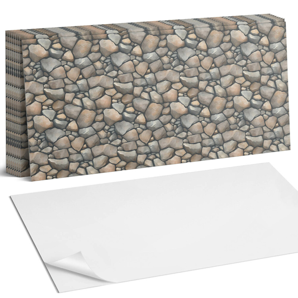 Nástěnný panel za linku Oblázková textura vzor