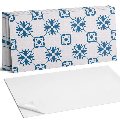 Samolepící panel na zeď Květinový vzor s listy