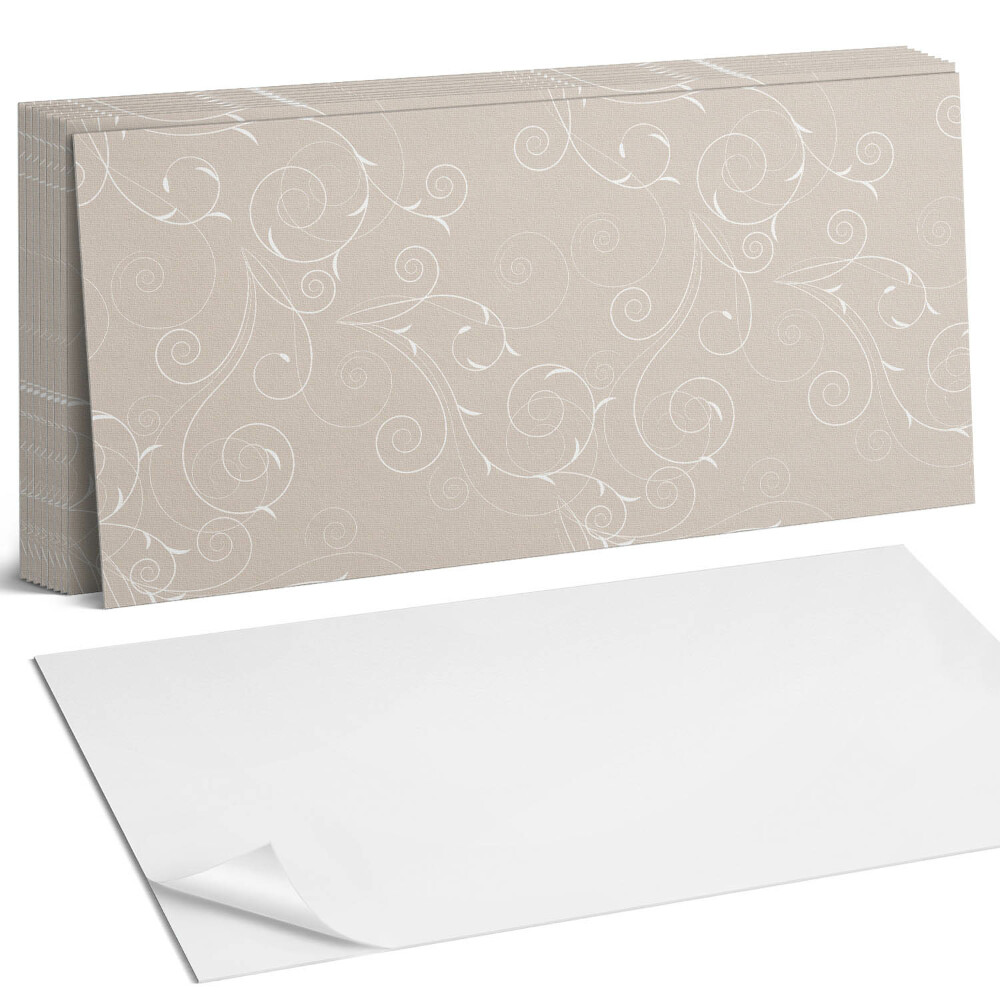 Obkladový panel na stěnu Jemné spirály a listy