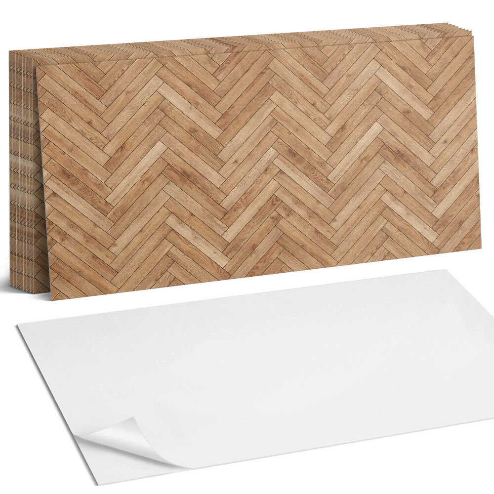 Obkladový panel do kuchyně Vzor rybí kosti na desce