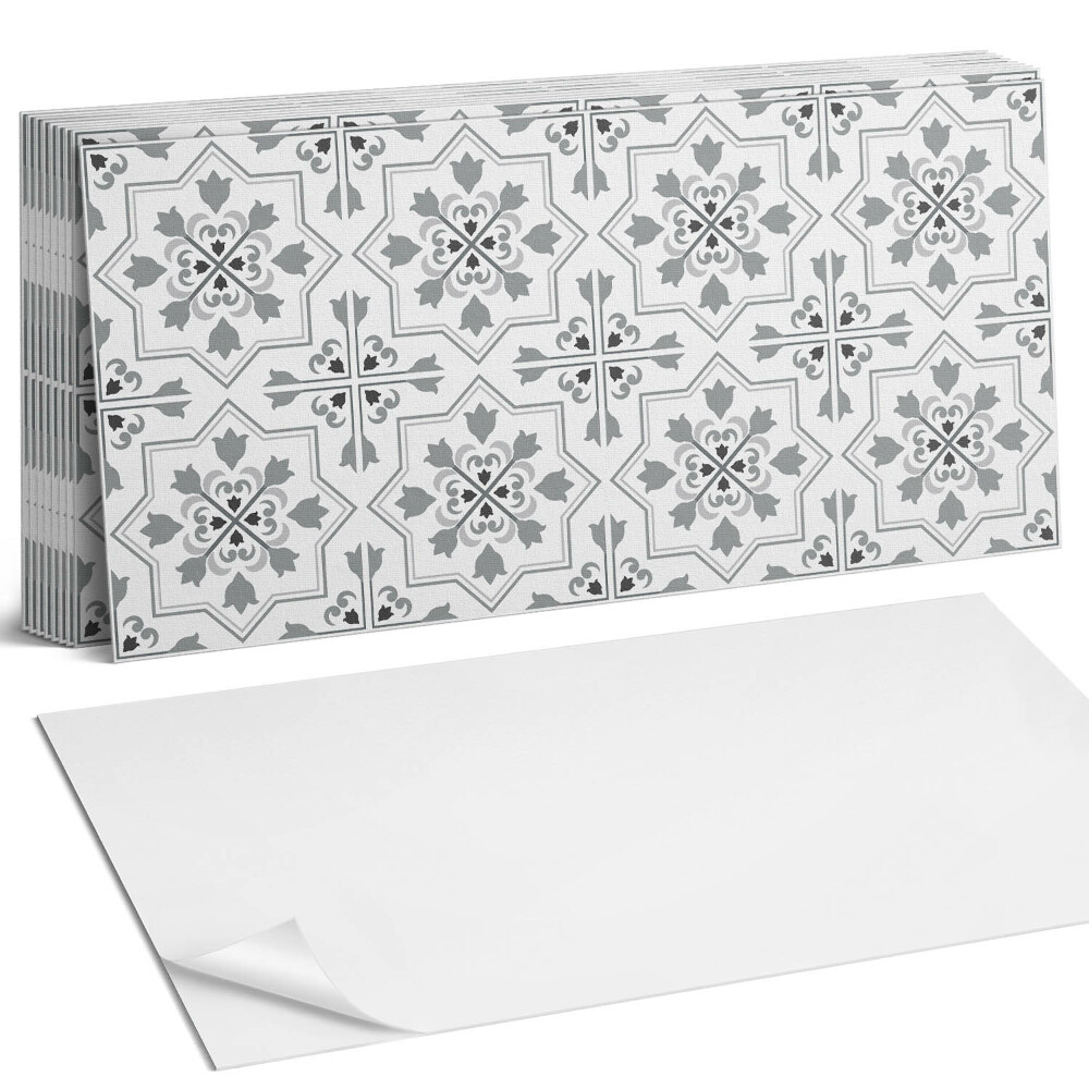 Nástěnný panel za linku Vzor s květinovými motivy