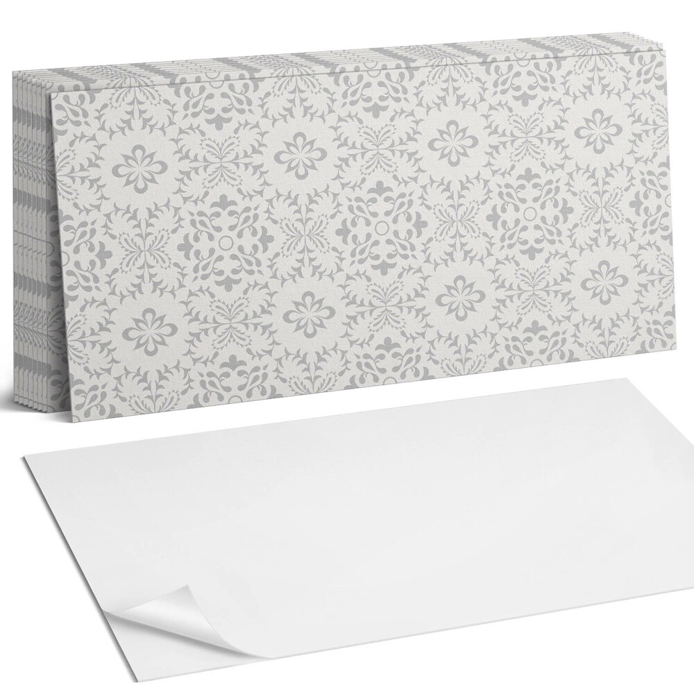 Nástěnný panel za linku Květinový vzor s detaily