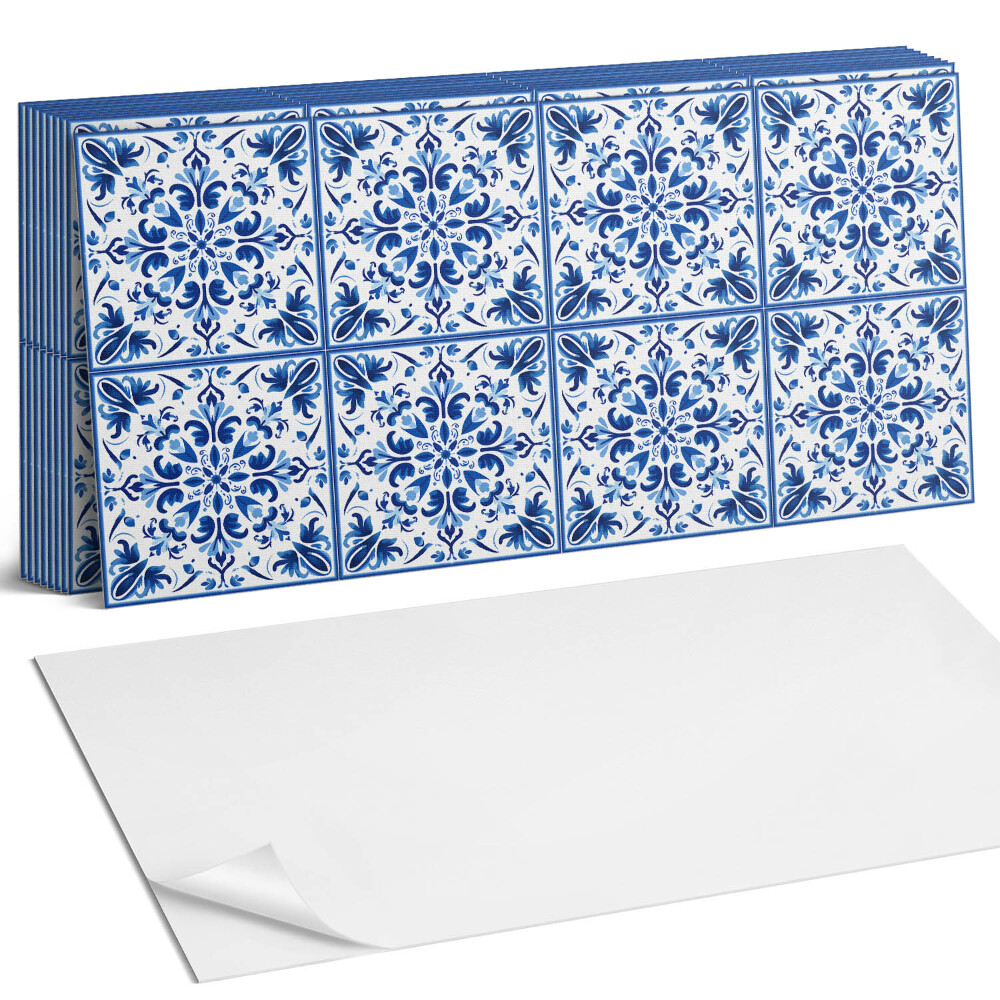 Nástěnný panel do kuchyně Květinový vzor v symetrii