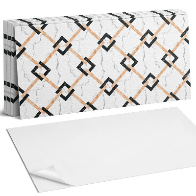 Samolepící panel na zeď Geometrické mramorové vzory