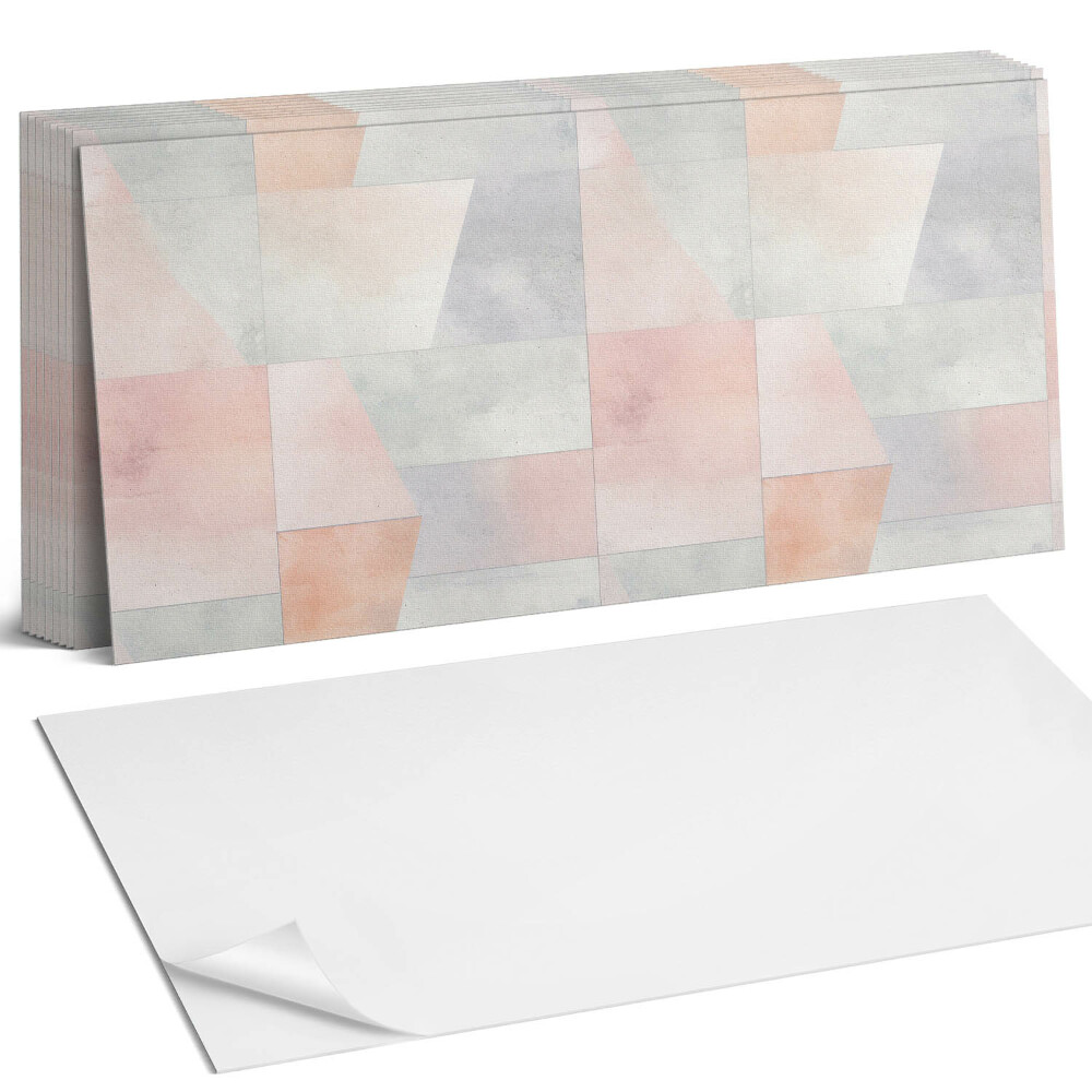 Obkladový panel na stěnu Geometrie v pastelových barvách