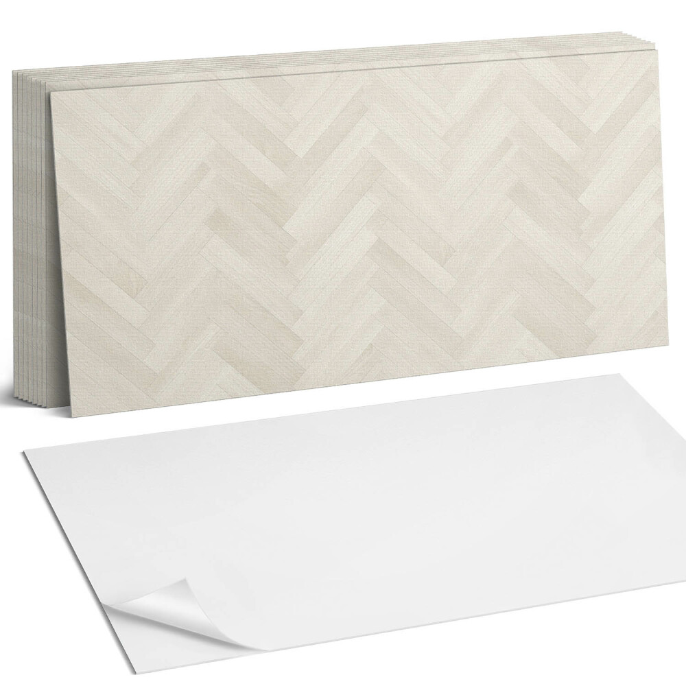 Nástěnný panel do kuchyně Vzor rybí kosti ve dřevě