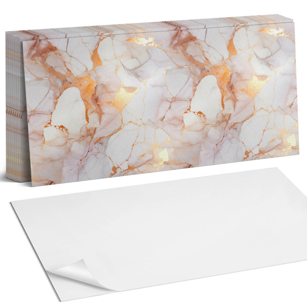 Nástěnný panel do kuchyně Elegantní mramor s žilkami