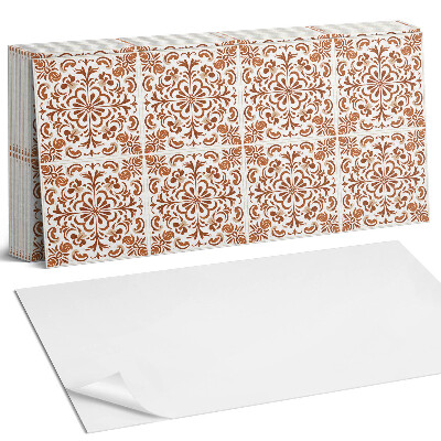 Obkladový panel do kuchyně Ornamentální květinový vzor