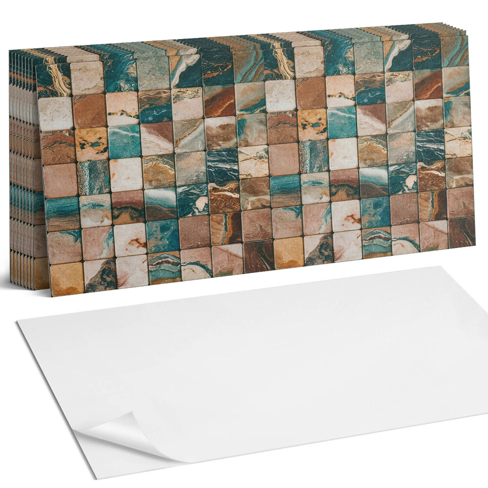 Obkladový panel do kuchyně Mozaika s kamennými dlaždicemi