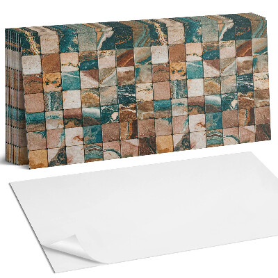 Obkladový panel do kuchyně Mozaika s kamennými dlaždicemi