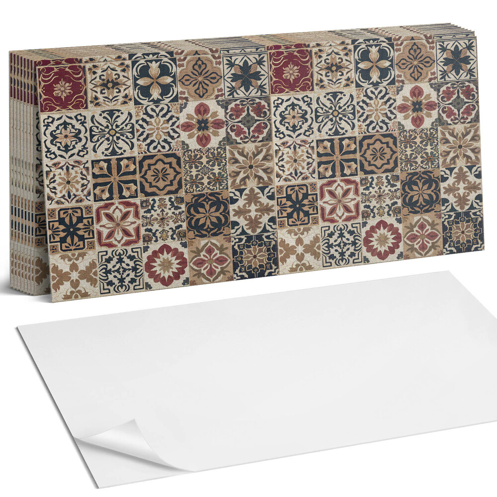 Nástěnný panel za linku Mozaikové vzory v rozvržení