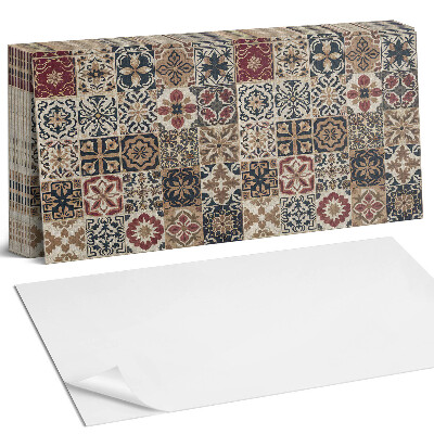 Nástěnný panel za linku Mozaikové vzory v rozvržení