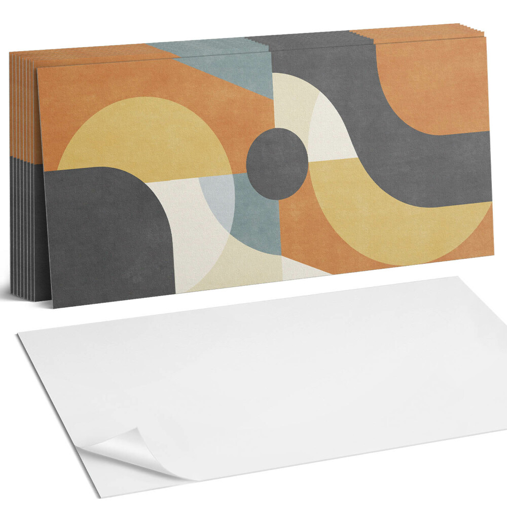 Nástěnný panel do kuchyně Abstraktní tvary a čáry